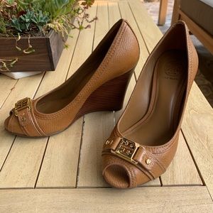 Tory Burch Ambrose Open Toe Wedge Heel